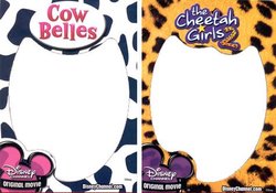 The Cheetah Girls and Cow Belles Picture Frame Magnets Set of 2
