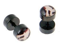 Stainless Steel Anodized Cow Plugs - 16g - 7mm
