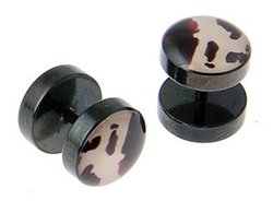 Stainless Surgical Steel Anodized Cow Plugs - 16 - 10mm