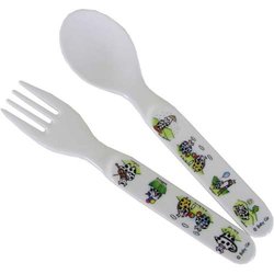 Baby Cie Fork and Spoon Set with French Theme, Cow
