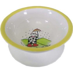 Baby Cie Melamine Suction Bowl with French Wording, Cow