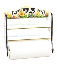 COW 3 Roll Wrap Center Rack - Paper Towel Foil Saran