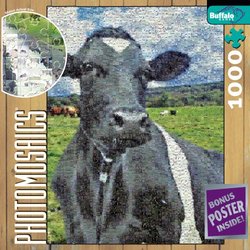 Buffalo Games Photomosaic: Cow