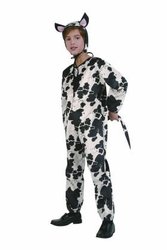 Child Medium 8-10 for 6-8 Yrs - Child ECONOMY Cow Costume