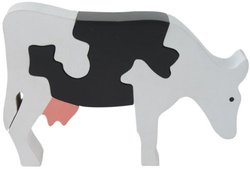 Imagiplay Educational 3D Wooden Puzzle - Dairy Cow