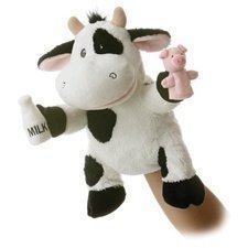 Plush Moo Cow Playtime Puppets 12'