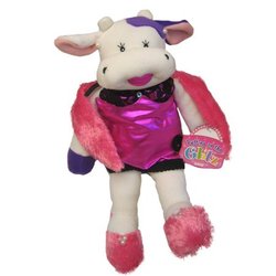 Putting on the Glitz - Cassandra the Cow 11 Inch Plush Doll