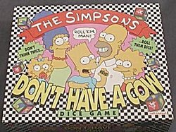 The Simpsons Don't Have a Cow Dice Game