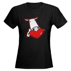 Cow Valentine Women's Dark T-Shirt